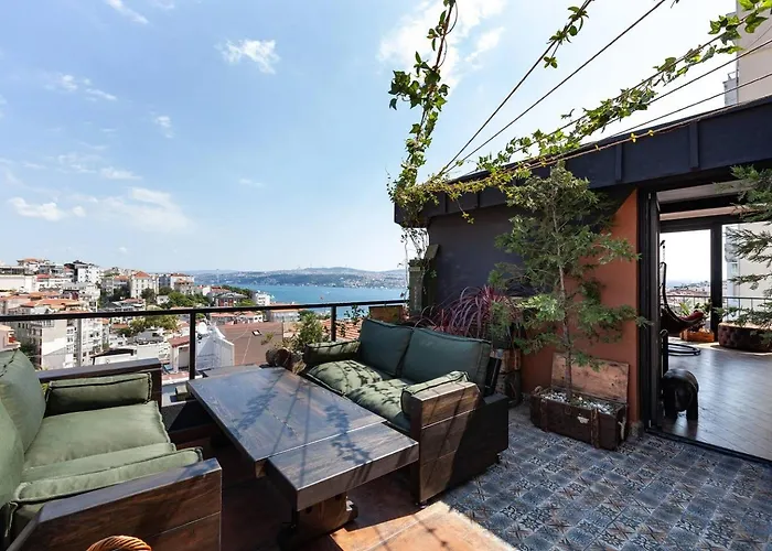 Panoramic Sea View Loft With Terrace Bbq Daire