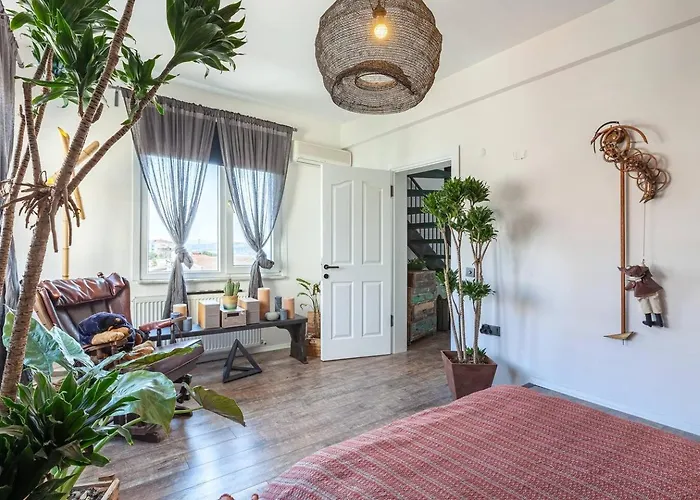 Daire Panoramic Sea View Loft With Terrace Bbq İstanbul